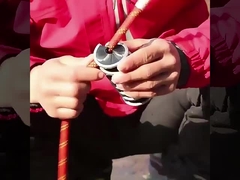 Spiral nylon inner roll cleaning brush for cleaning rope