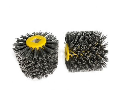 Nylon Abrasive Roller Brush Wheel Industrial Cylinder Brush for Woodgrain Grinding