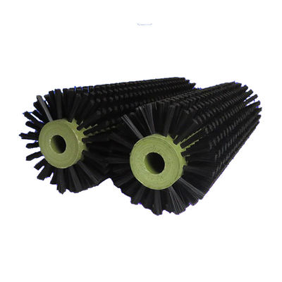 Cylindrical Industrial Nylon Roller Brush Solar Panels Cleaning