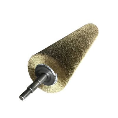 Metal Rotary Industrial Cylindrical Brush Roller For Conveyor Belt Cleaning