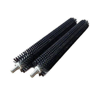 Industrial Nylon Bristle Cylindrical Cleaning Brushes For Fruit Vegetable Conveyor Belts