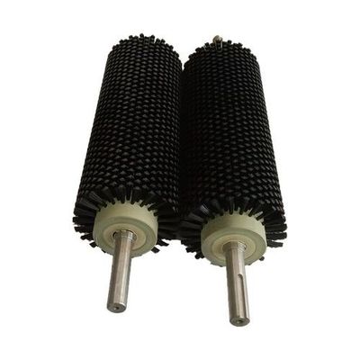 Industrial Nylon Bristle Cylindrical Cleaning Brushes For Fruit Vegetable Conveyor Belts