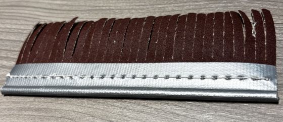 Grit 80#-600# Aluminium Oxide Strip Brush Sandpaper Brush For Polishing Wooden Furniture