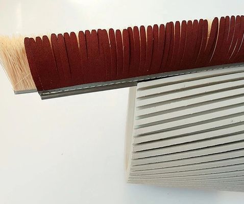 Grit 120 Sandpaper+Sisal Abrasive Brush Roller Polishing Strip Brushes For Sander Machine