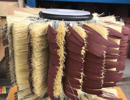 Grit 400 Custom Sanding Drum Brushes Sanding Wood Surface Roller Brush For Sander Machine