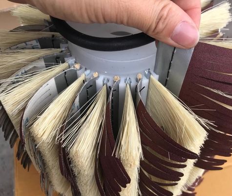 Grit 400 Custom Sanding Drum Brushes Sanding Wood Surface Roller Brush For Sander Machine