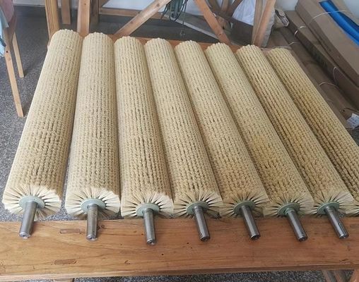 Custom Natural Sisal Brushes Tampico Polishing Roller Brush For Polishing And Smear