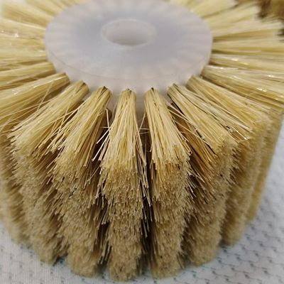 Tufted Sisal Roller Brush Tampico Brush For Polishing Wax And Cleaning Before Painting
