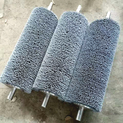 Custom Nylon Abrasive Wire Roller Brush Plastic Tube Hair Transplantation Brushes For Wood Polishing