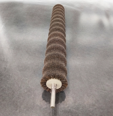 Industrial Custom Roller Brush Horsehair Tail Material Cylindrical Brush For Clean Fruits Vegetable