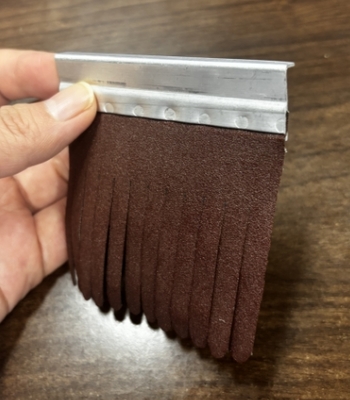 Custom Industrial Alumina Sandpaper Sanding Strip Brush Wood Sanding Paper Brush Sander Brushes
