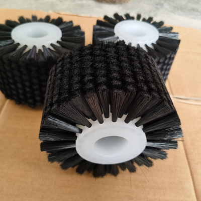 Industrial Nylon Bristle Material Roller Brush Custom Size Cleaning Cylinder Brushes For Clean