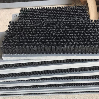 Custom CNC Machine Plate Brush with PVC Base and Nylon Bristles