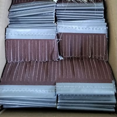 Customizable Industrial Sandpaper Strips Brush for Woodworking Sanding
