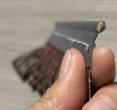 Industrial Custom Sanding Brush Alumina/Silicon Carbide Material Bristles Bamboo Stick Base Strip Brush For Wood Craft Polishing