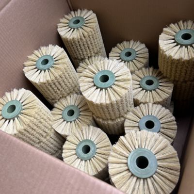 Customized Polishing Wood Stainless Steel PVC Sisal Roller Brush
