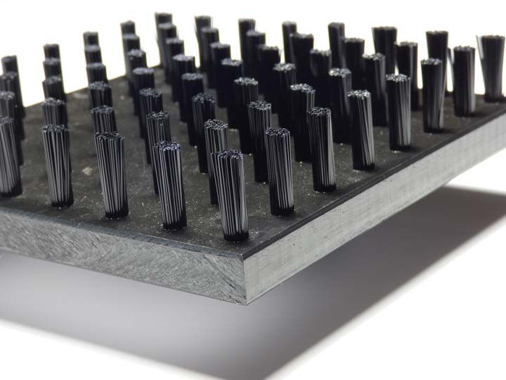 Dustproof Panel Lath Brushes For CNC Deburring HDPE base