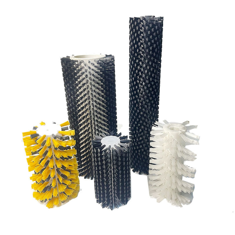 Customized Nylon Cylindrical Industrial Rotating Brush Cleaning Roller