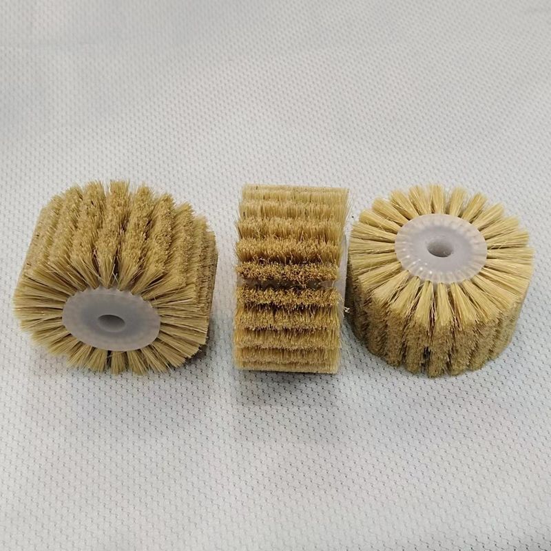 Tufted Sisal Roller Brush Tampico Brush For Polishing Wax And Cleaning Before Painting