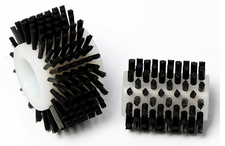 Industrial Nylon Bristle Material Roller Brush Custom Size Cleaning Cylinder Brushes For Clean